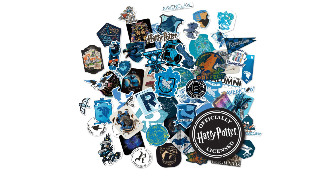 Conquest Journals Harry Potter Ravenclaw Hogwarts House Sticker Set, 5 Hologram Stickers, Waterproof, UV & Scratch-Resistant, Decals for Laptops, Water... 