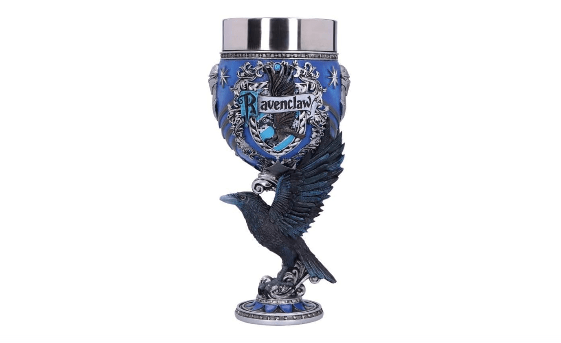 Nemesis Now Harry Potter Ravenclaw Hogwarts House Collectible Goblet, 1 Count (Pack of 1), Blue Silver,200 ml 