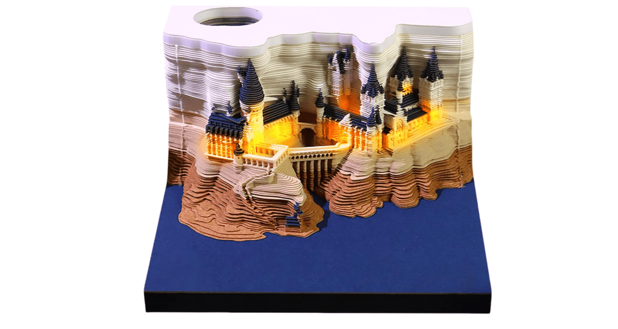 JimZePong 3D Calendar 2026 with Memo Pad Notepad, Timepiece 2026 Planner, Tear-Away 3D Artsy Pads, Creative Perpetual Organizer, Ideal New Year Gift for...
