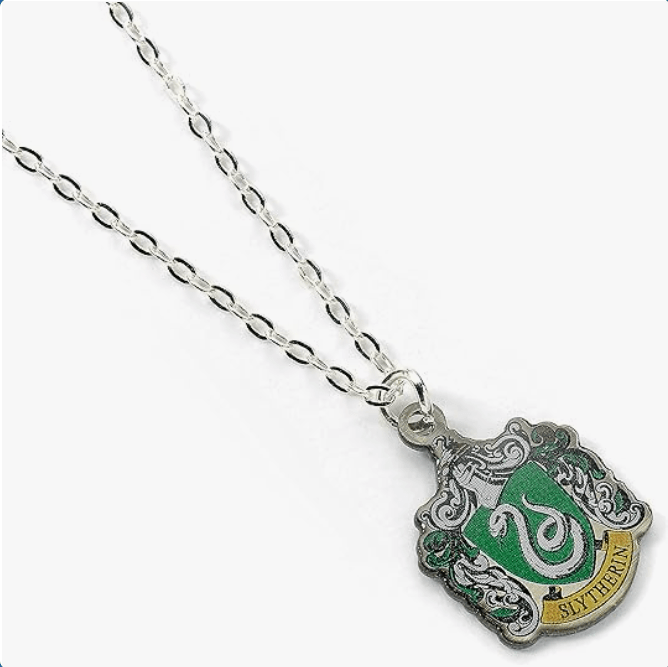Harry Potter Official Slytherin Crest Necklace by The Carat Shop 