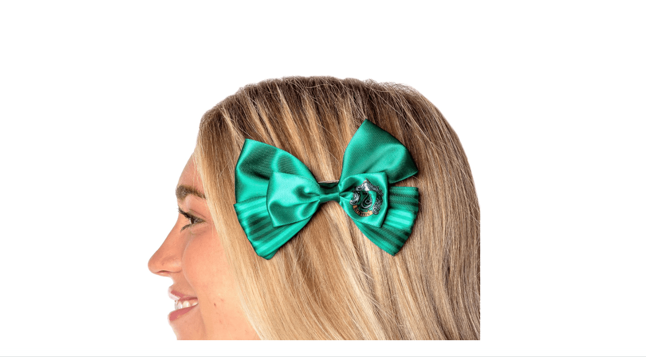 Bioworld Harry Potter Hogwarts Slytherin House Crest Hair Clip 