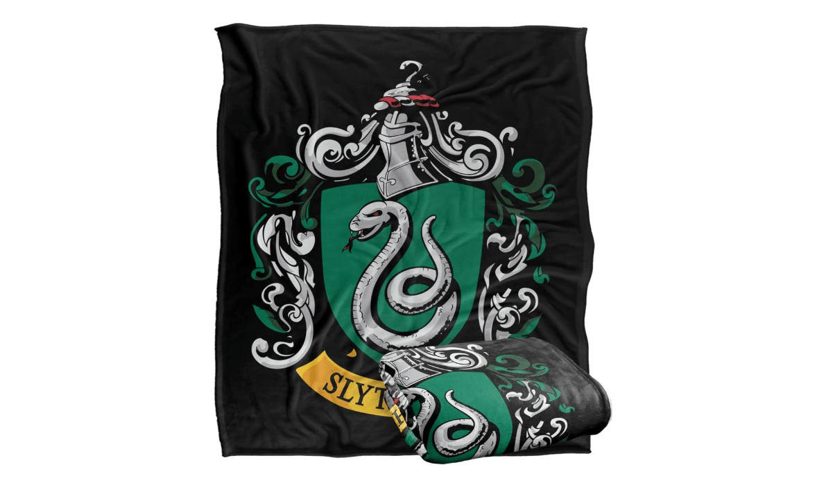Harry Potter Slytherin Crest Officially Licensed Silky Touch Super Soft Throw Blanket 50" x 60"
