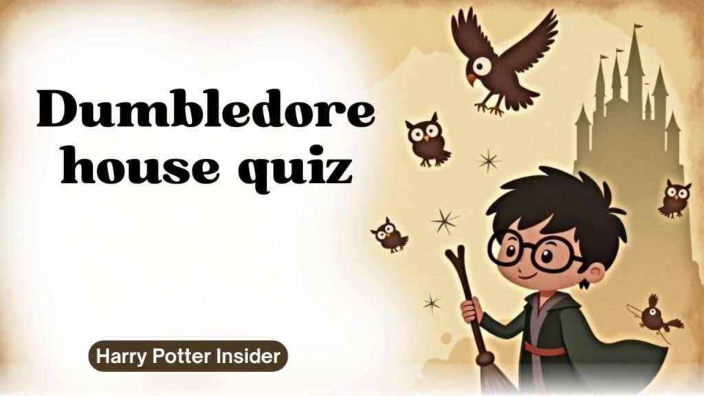 Dumbledore house quiz