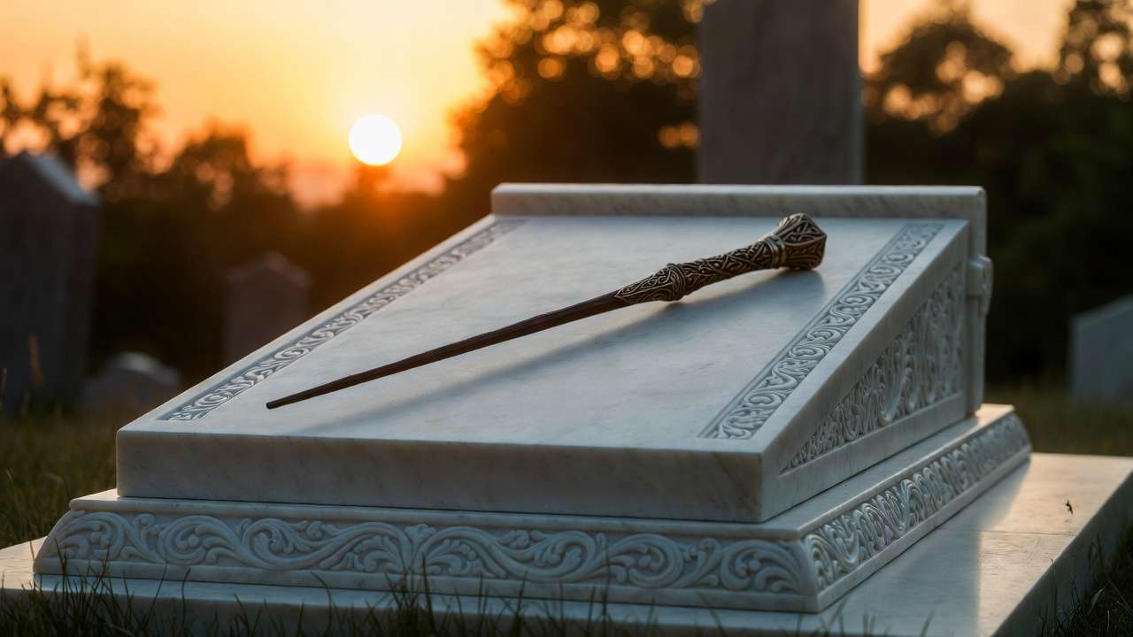 The Elder Wand on Dumbledore’s tomb – key book vs movie difference in Harry Potter