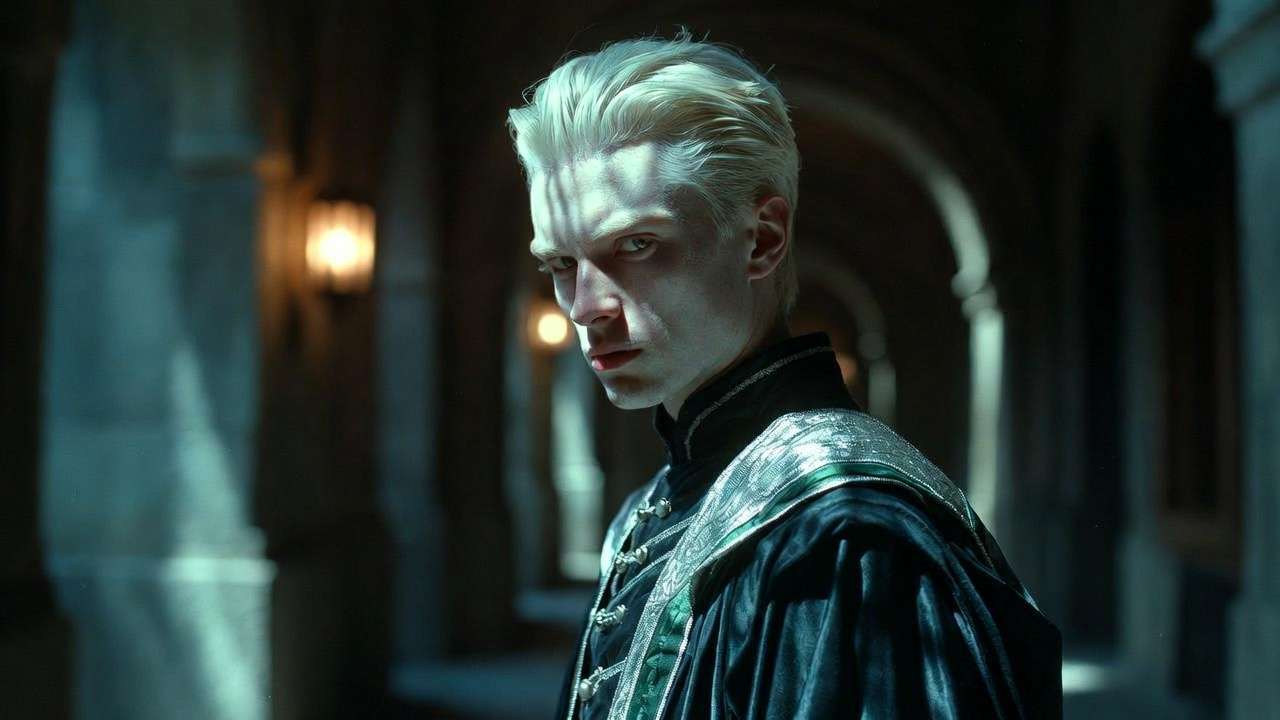 Tom Felton as Draco Malfoy in the Harry Potter series
