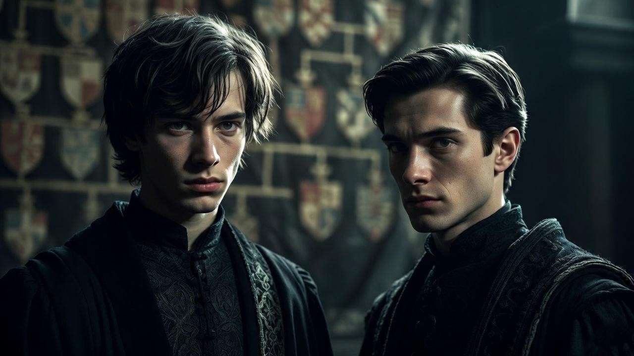 Sirius and Regulus Black brothers contrasting portraits showing family division and bravery