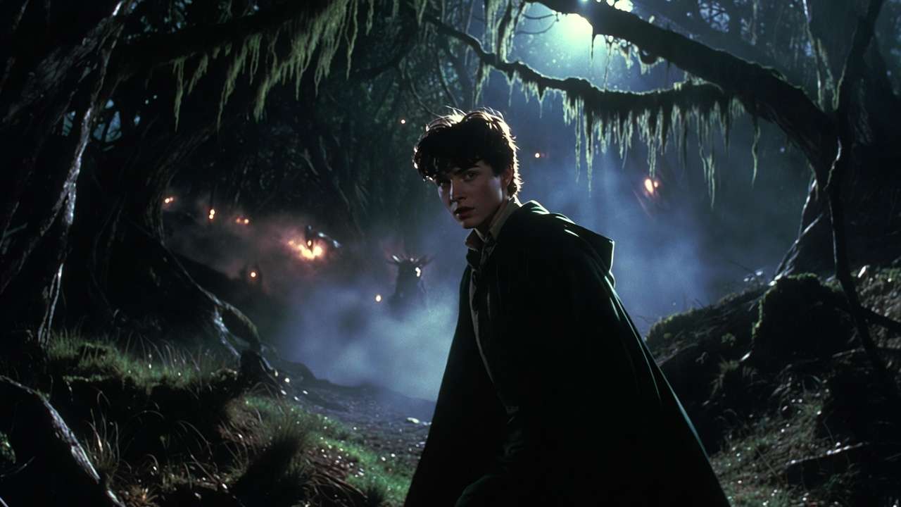 Forbidden Forest immersive display at Harry Potter: The Exhibition Boston