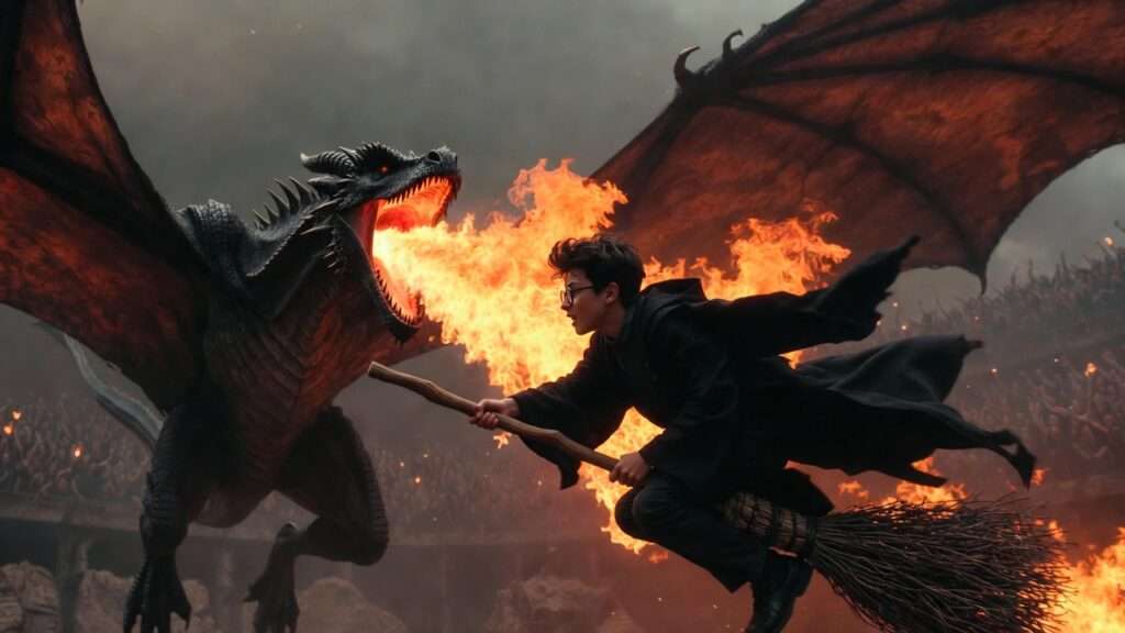 Triwizard Scene Harry Potter in the Triwizard Tournament: Survival Guide