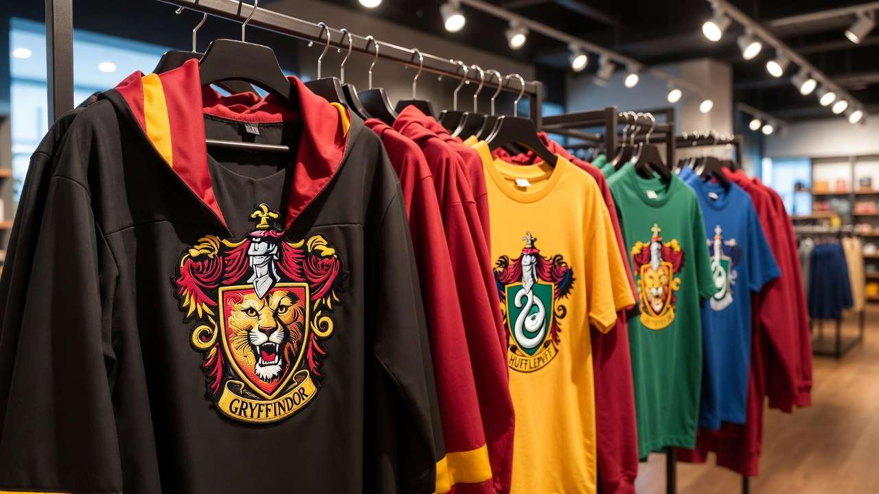Harry Potter Hogwarts house robes and tees Walmart apparel