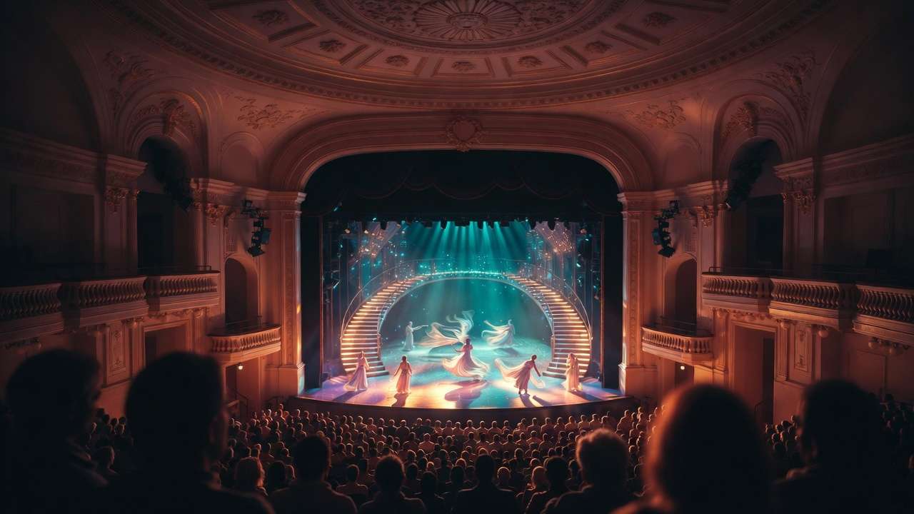 View from best mezzanine seats at Hollywood Pantages during Harry Potter and the Cursed Child