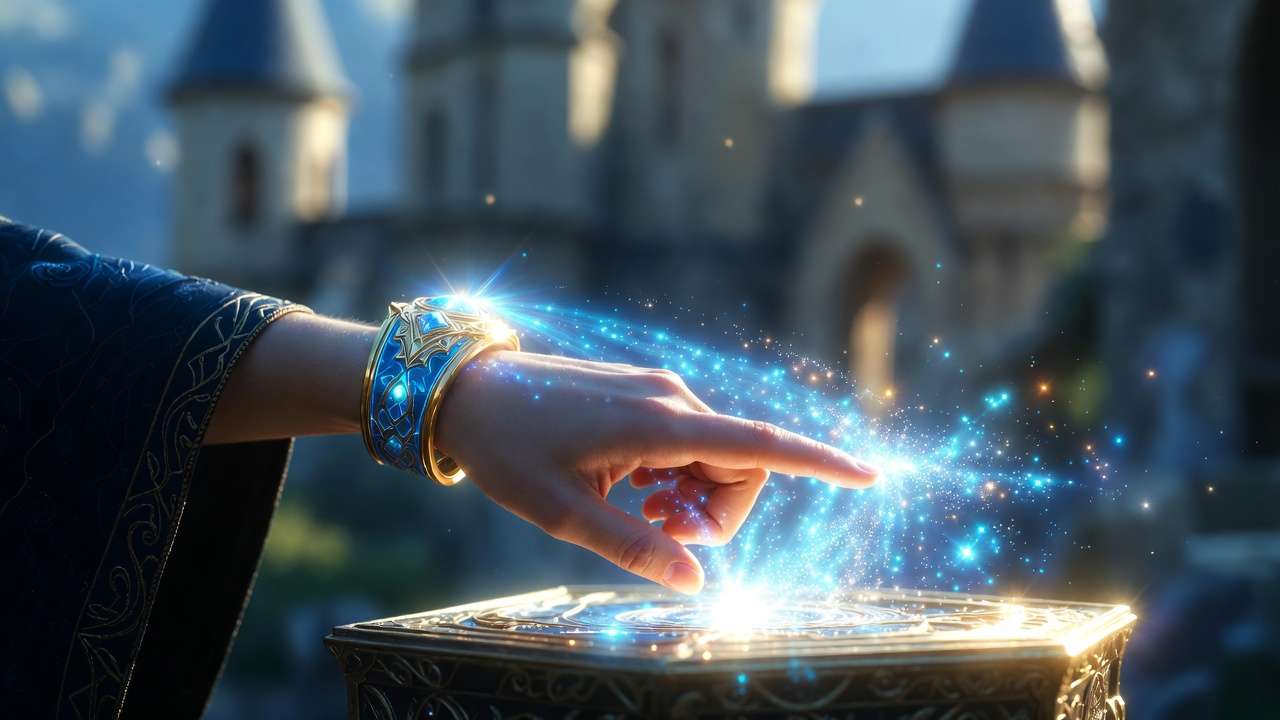 Interactive wristband spell-casting experience at Harry Potter Exhibition