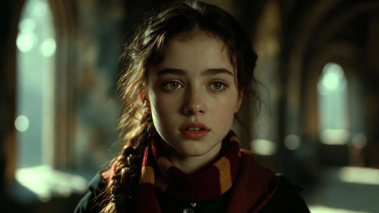 Katie Bell portrayed by Georgina Leonidas in the Harry Potter films