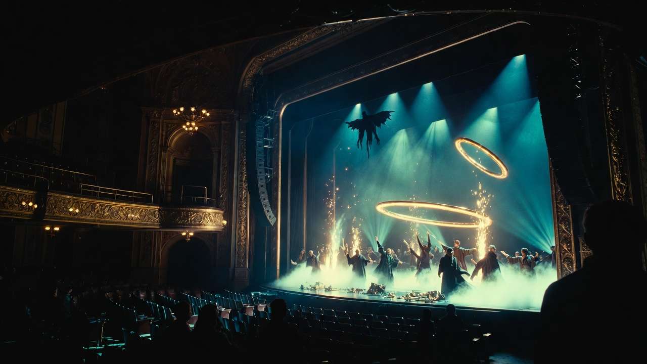Magical stage effects and Dementors during Harry Potter and the Cursed Child at Ohio Theatre Columbus