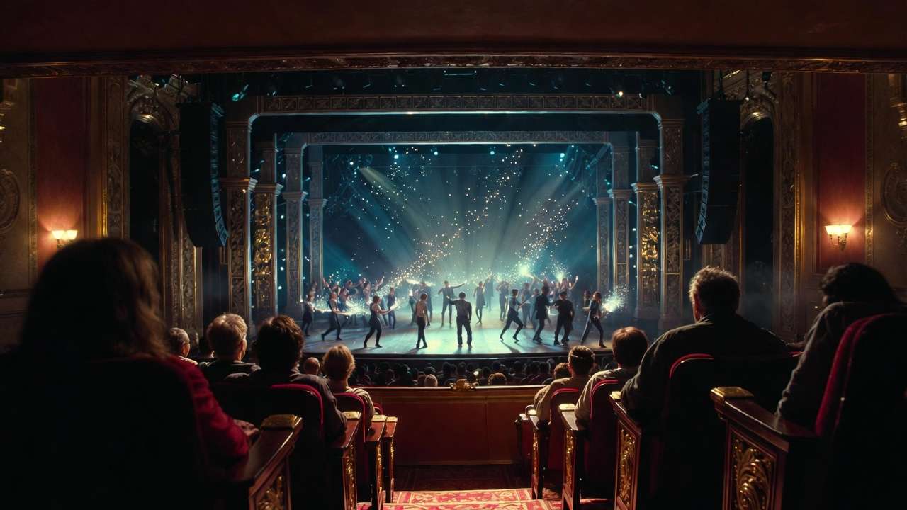 Audience view of magical performance at Ohio Theatre during Harry Potter and the Cursed Child Columbus 2025