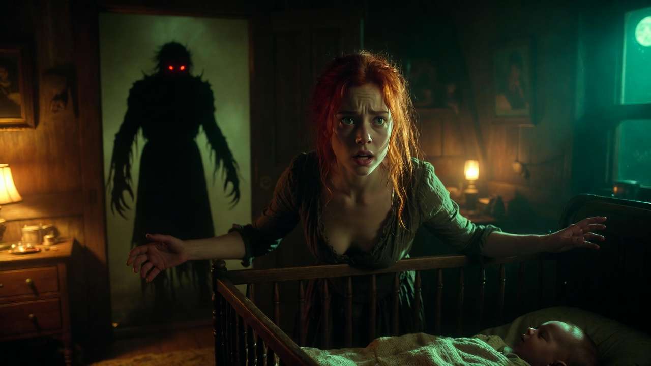 Lily Potter’s sacrificial stand against Voldemort in Godric’s Hollow nursery, protecting baby Harry