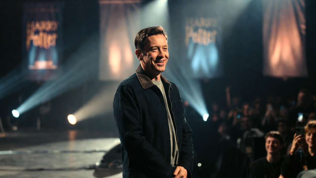 Sean Biggerstaff at a Harry Potter convention connecting with fans years later