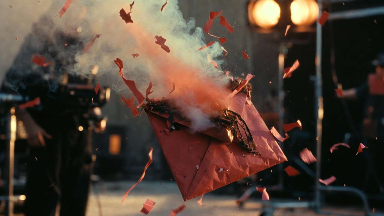 Neville Longbottom hiding from his grandmother’s screaming Howler in Hogwarts Great Hall, classic embarrassing moment