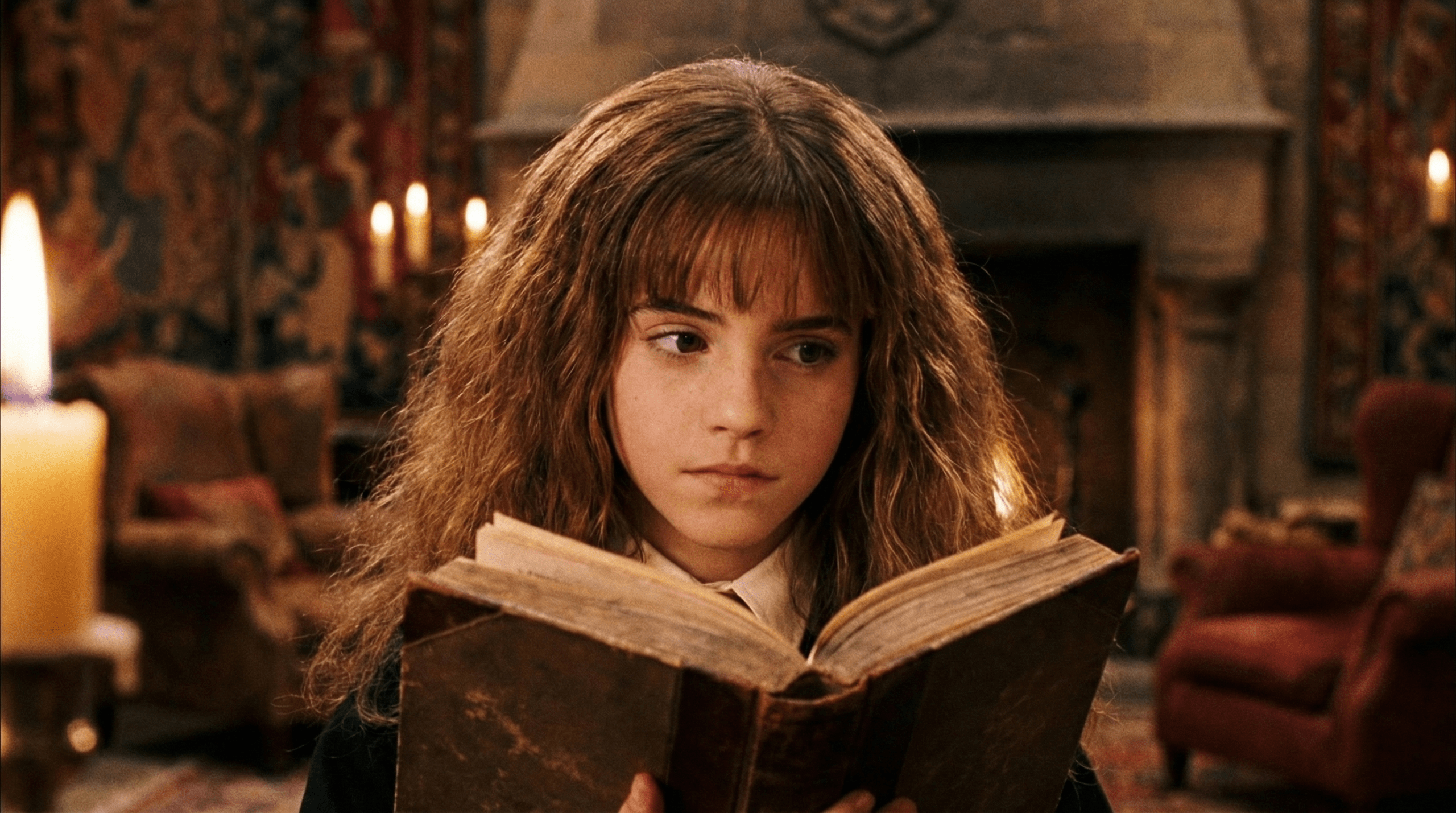Young Emma Watson as Hermione Granger in Harry Potter and the Sorcerer's Stone for FAQ visual