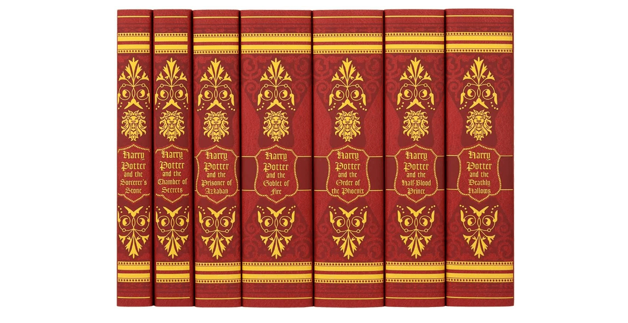 Juniper Books Harry Potter Boxed Set: Gryffindor Edition | 7 Hardcover Volumes with Custom Designed Art Book Covers | Author J.K. Rowling | Includes All 7...
