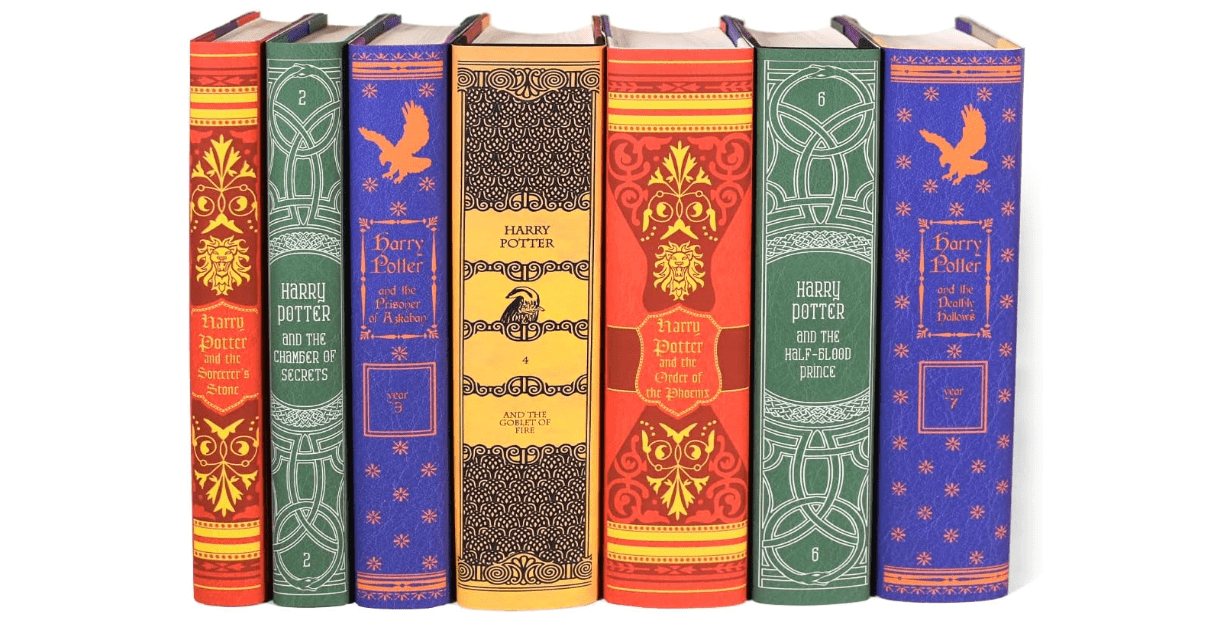 Juniper Books Harry Potter Boxed Set: House Mashup Edition | 7-Volume Hardcover Book Set with Custom Designed Dust Jackets published by Scholastic | J.K....
