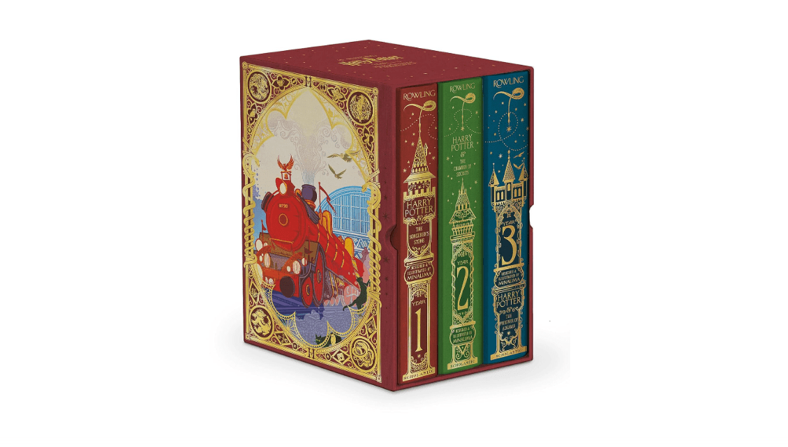 Harry Potter Books 1-3 Boxed Set (MinaLima Edition) (Interactive Illustrated Edition)
