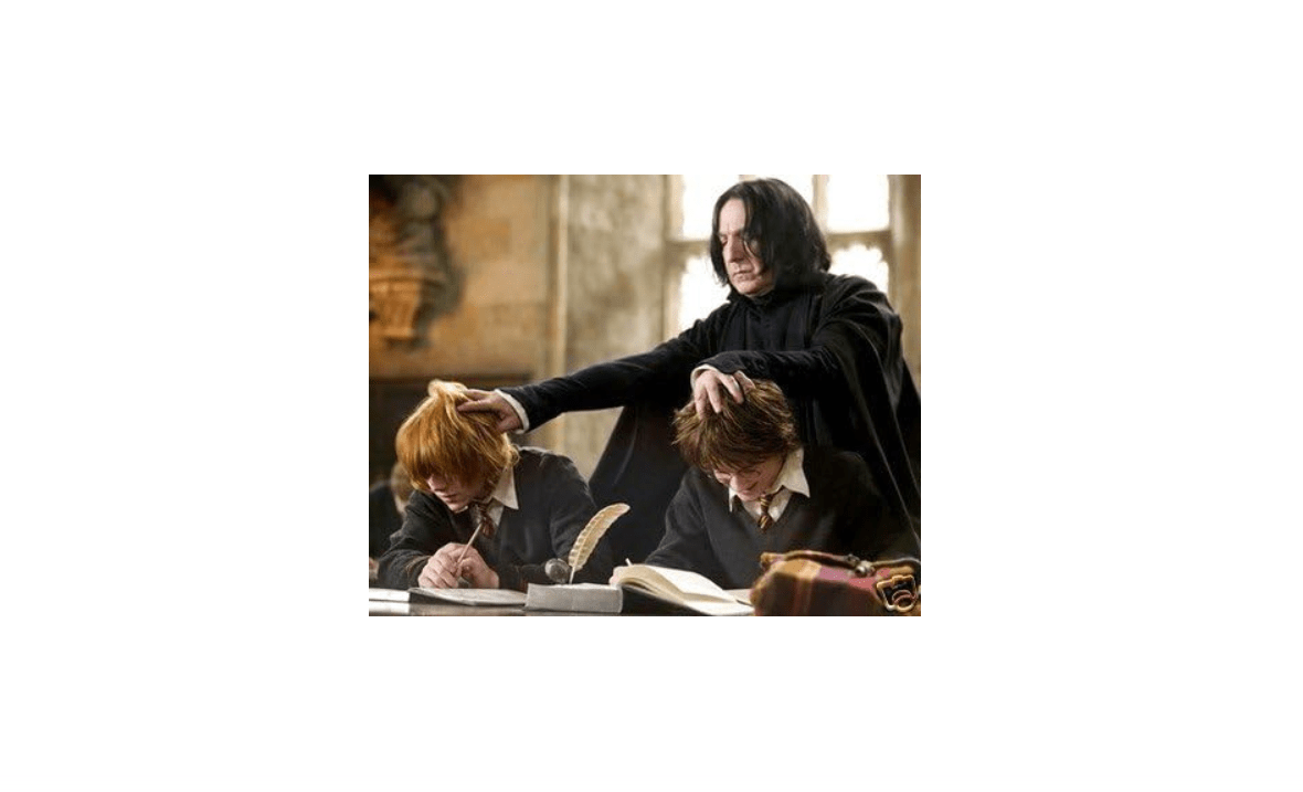 Alan Rickman 8x10 Photo Harry Potter Professor Severus Snape Daniel Radcliffe
