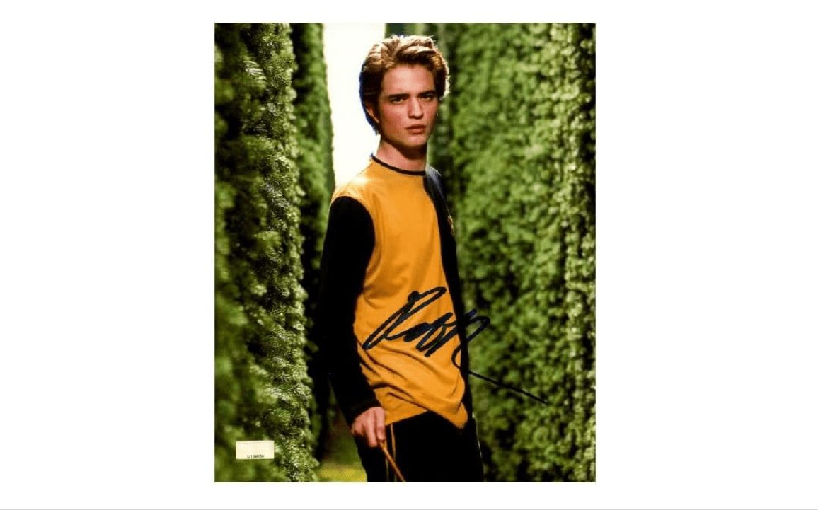 ROBERT PATTINSON SIGNED 8x10 PHOTO CEDRIC DIGGORY HARRY POTTER RARE BECKETT BAS
