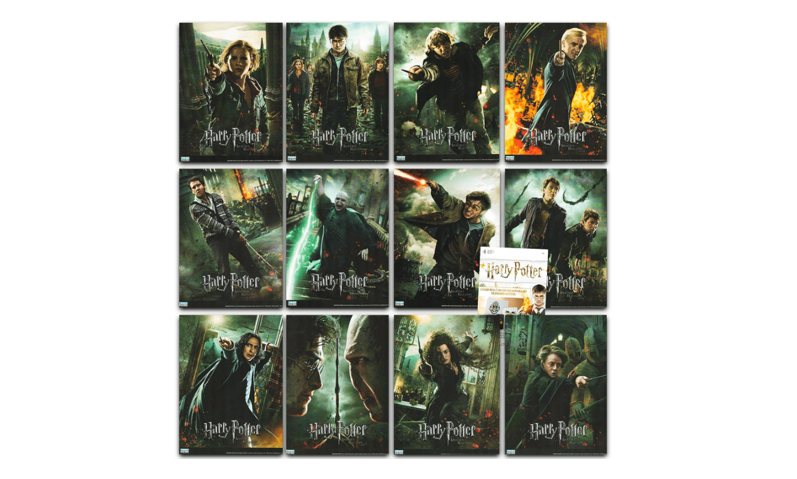 Harry Potter Poster Book Super Set ~ 12 Hogwarts Posters Featuring Harry, Ron, Hermione, and More (Hogwarts Room Decor) (Harry Potter Posters)
