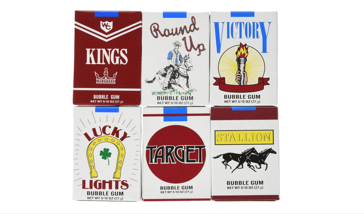 Bubble Gum Cigarettes, 24 count display box 