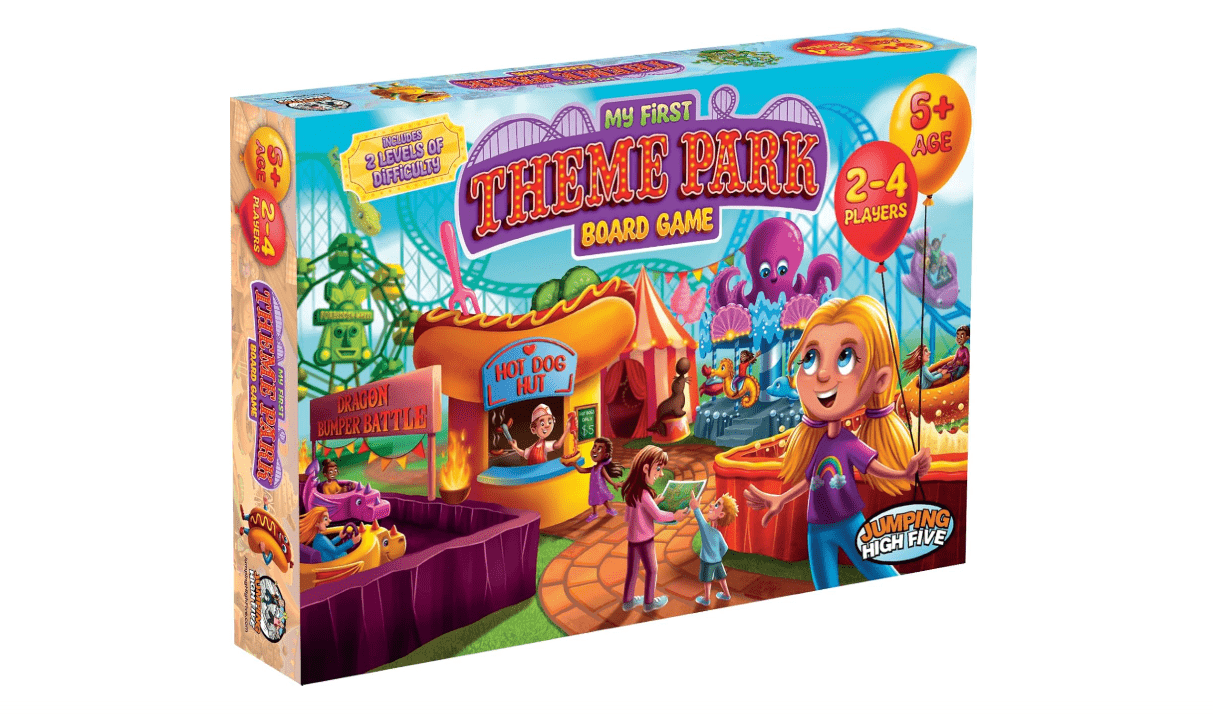 My First Theme Park Board Game for Kids Ages 5+- Build an Amusement Park with Cute Rides & Games - Fun Family Tile-Placement Strategy Game - Easy to... 