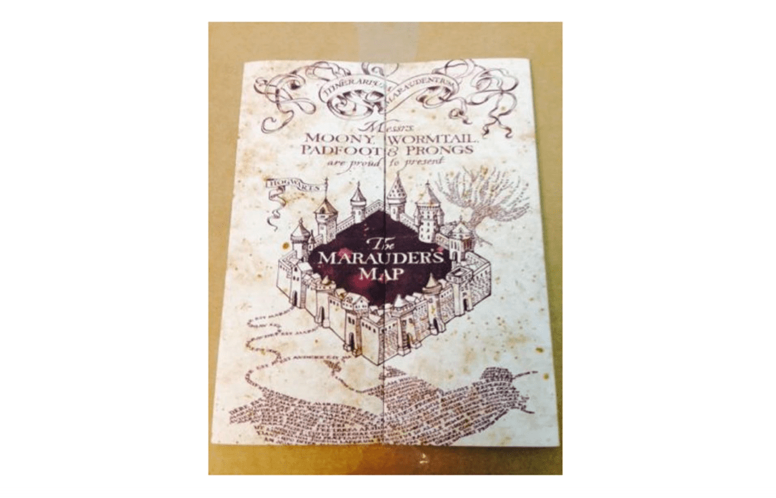 Marauder's Map Hogwarts Wizarding World Harry Potter Warner Bros LIMITEDNEW
