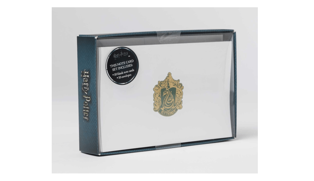 Harry Potter: Slytherin Foil Note Cards (Set of 10)
