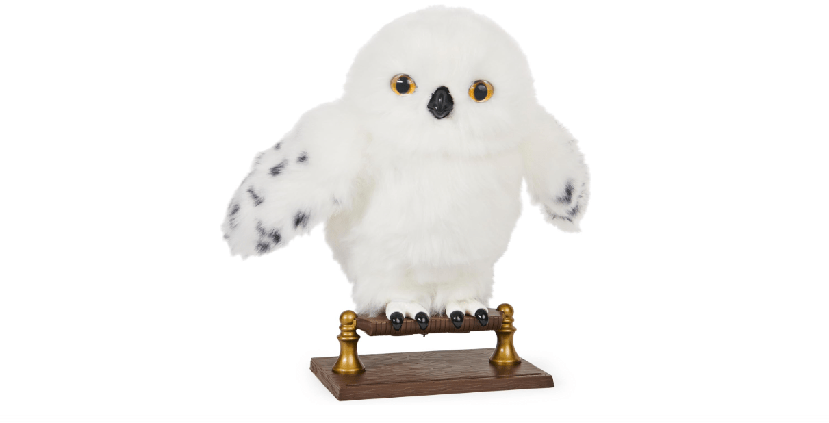 Wizarding World Harry Potter, Enchanting Hedwig Interactive Owl with Over 15 Sounds and Movements and Hogwarts Envelope, Kids Toys for Ages 5 and up 