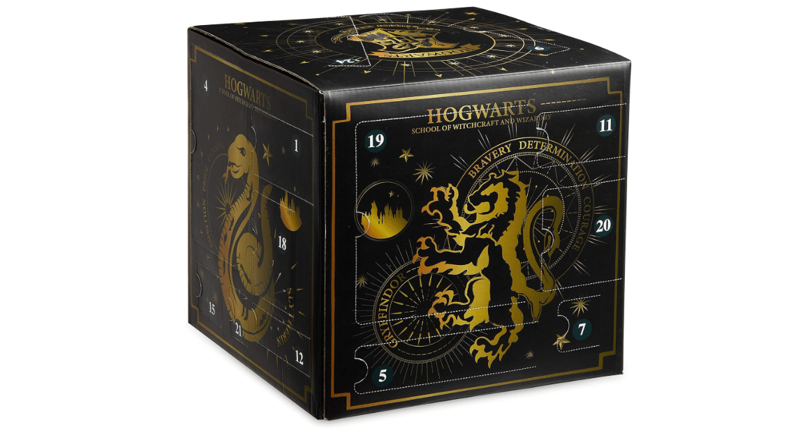 Harry Potter Advent Calendar 2025 Girls Teens Women 24 Day Christmas Countdown with Keychains Socks Accessories Magical Calendar Gifts for Girls (Black Cube) 