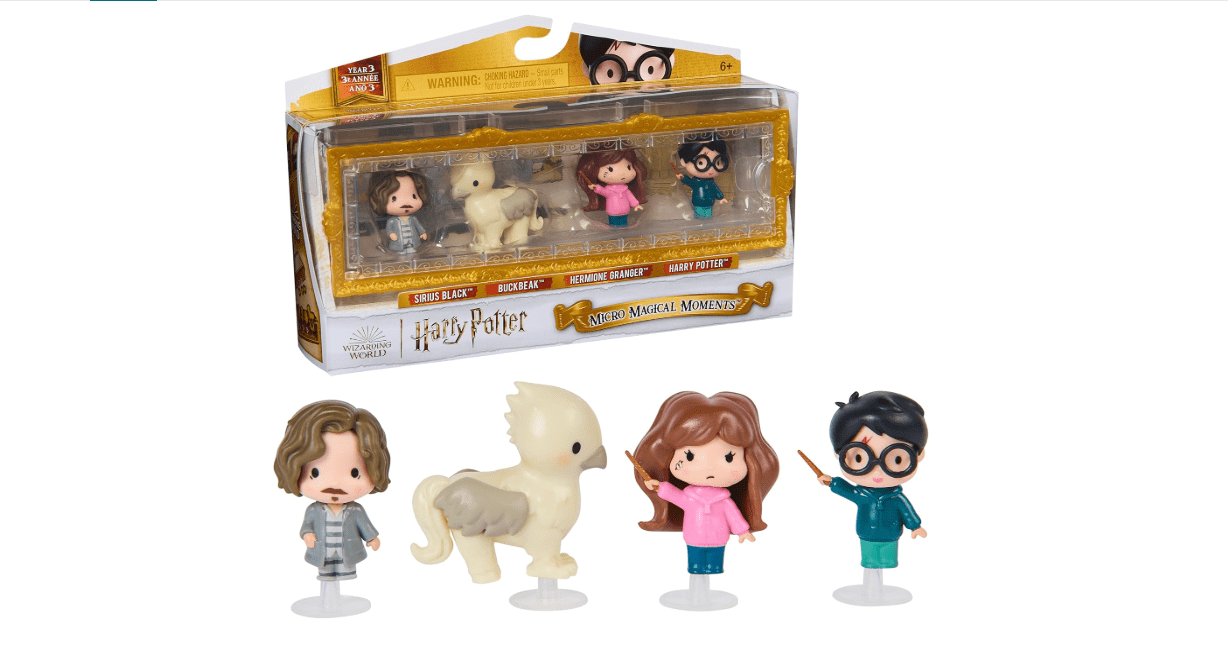 Wizarding World Harry Potter, Micro Magical Moments Prisoner of Azkaban Rescue Set with 4 Mini Figures & Display Case, Kids Toys for Ages 6 and up
