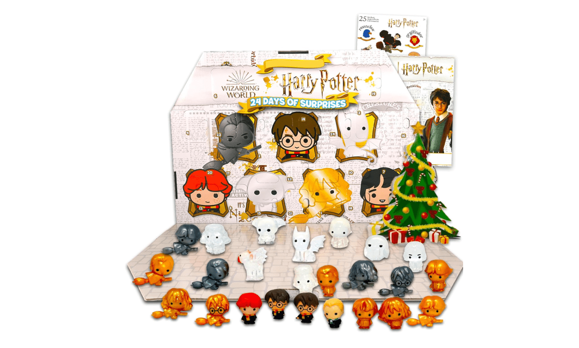 Harry Potter Advent Calendar Set - Countdown to Christmas Bundle - 24 Mystery Wizarding World Figurines, Stickers, More | Harry Potter Gifts for Kids
