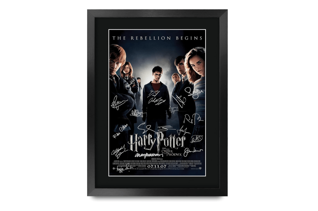 HWC Trading Order of the Phoenix Harry Potter The Cast Daniel Radcliffe Emma Watson Rupert Grint Gifts Printed Poster Signed Autograph Picture for Movie... 
