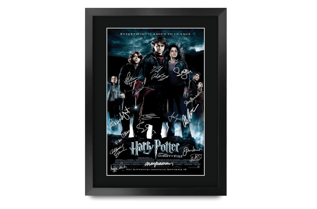 HWC Trading Goblet of Fire Harry Potter The Cast Daniel Radcliffe Emma Watson Rupert Grint Gifts Printed Poster Signed Autograph Picture for Movie... 