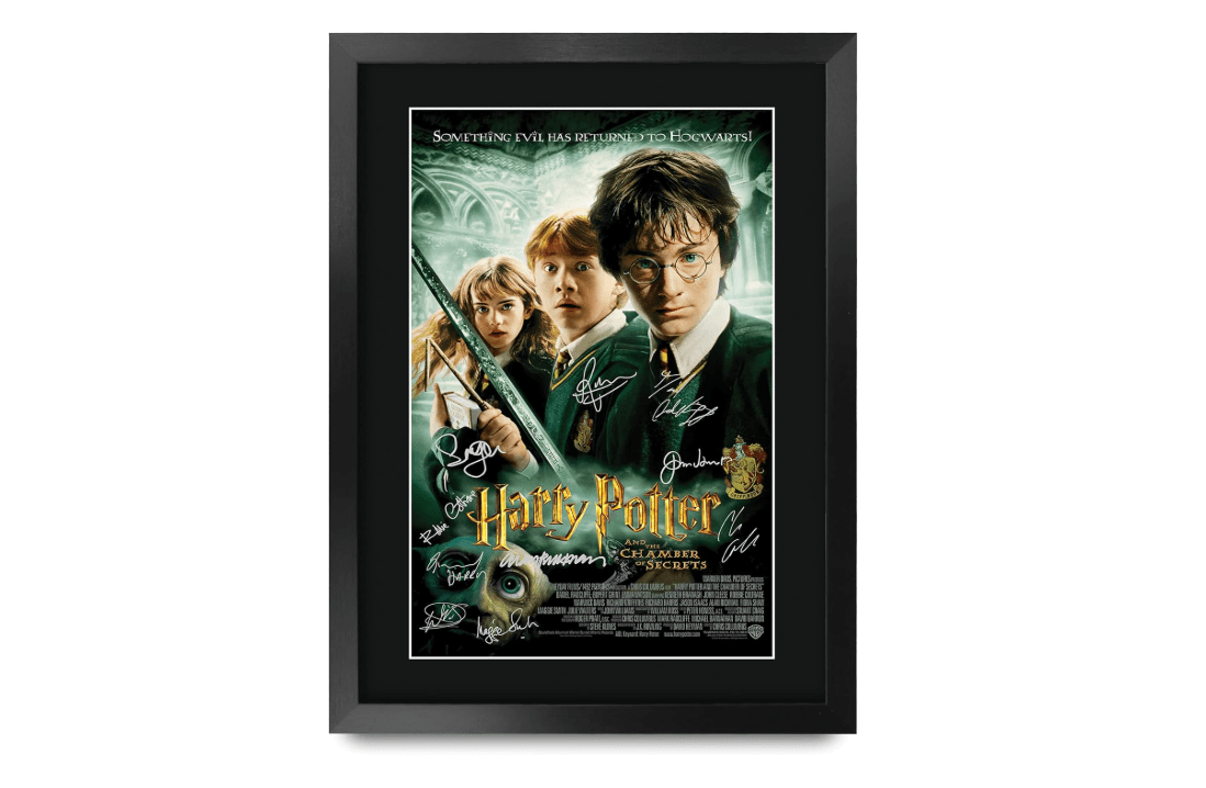 HWC Trading Chamber of Secrets Harry Potter The Cast Daniel Radcliffe Emma Watson Rupert Grint Gifts Printed Poster Signed Autograph Picture for Movie... 
