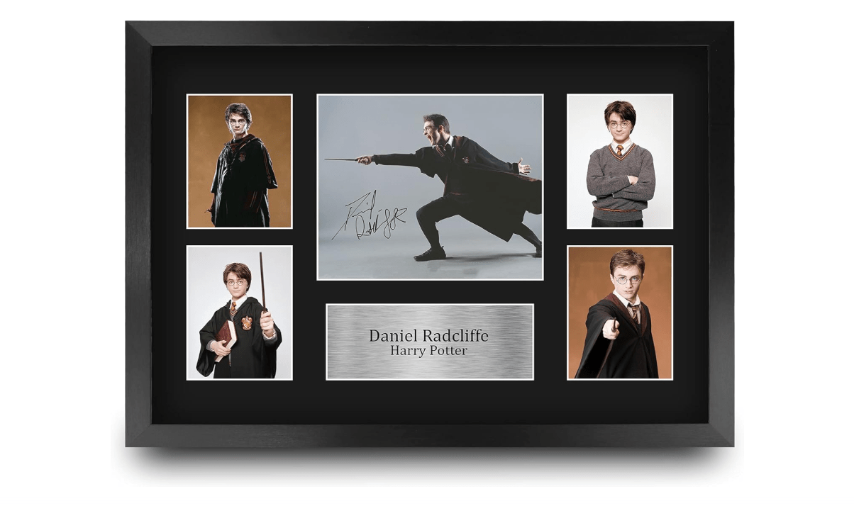 HWC Trading Daniel Radcliffe Harry Potter 16 x 12 inch (A3) Printed Gifts Signed Autograph Picture Display for Movie Memorabilia Fans - 16" x 12" Framed 