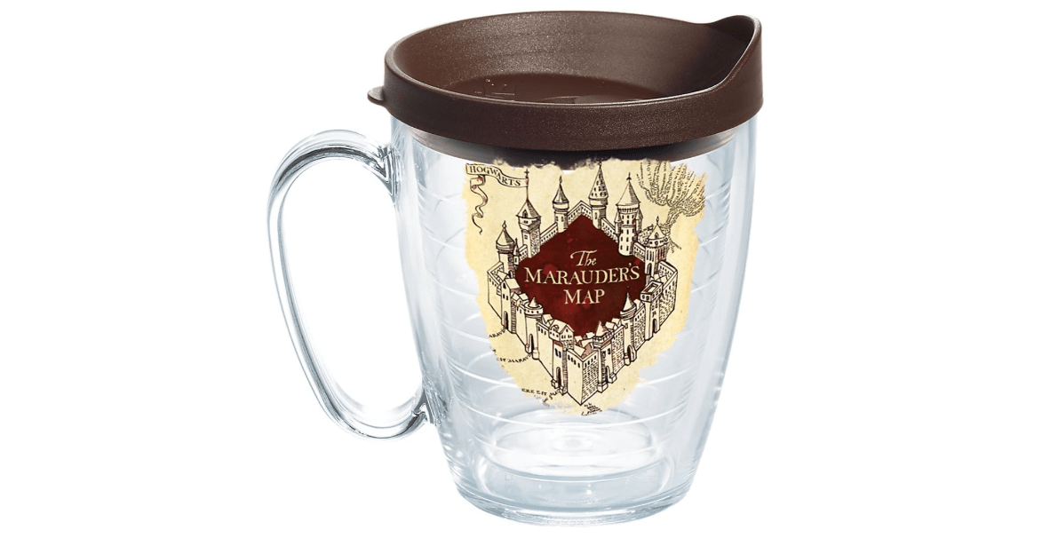 Tervis Harry Potter The Marauder's Map Made in USA Double Walled Insulated Tumbler Travel Cup Keeps Drinks Cold & Hot, 16oz Mug, Classic
