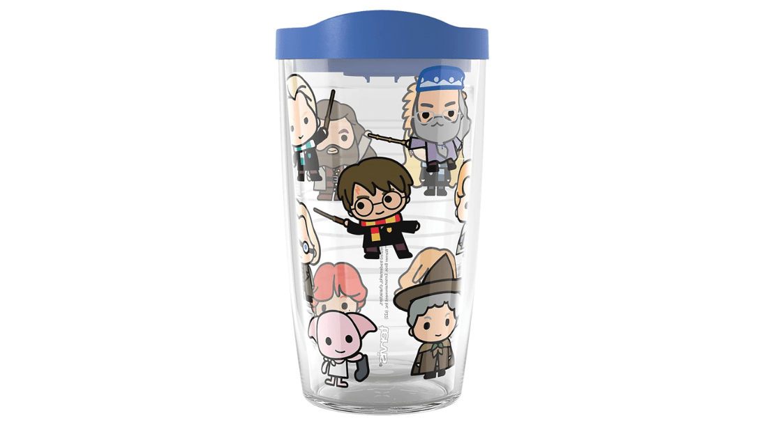 Tervis Harry Potter Charm Reducio Made in USA Double Walled Insulated Tumbler Travel Cup Keeps Drinks Cold & Hot, 16oz, Classic
