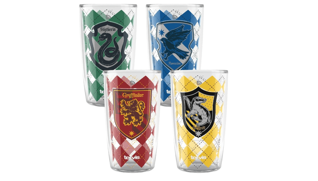 Tervis Harry Potter House Rules Made in USA Double Walled Insulated Tumbler Travel Cup Keeps Drinks Cold & Hot, 16oz - 4pk, Assorted
