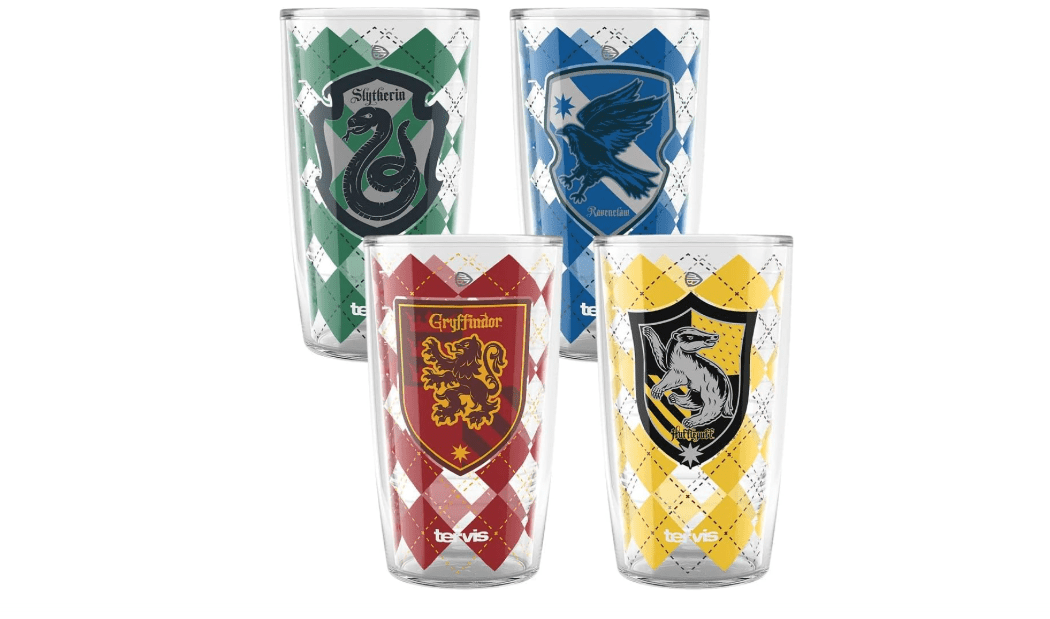 Tervis Harry Potter House Rules Made in USA Double Walled Insulated Tumbler Travel Cup Keeps Drinks Cold & Hot, 16oz - 4pk, Assorted
