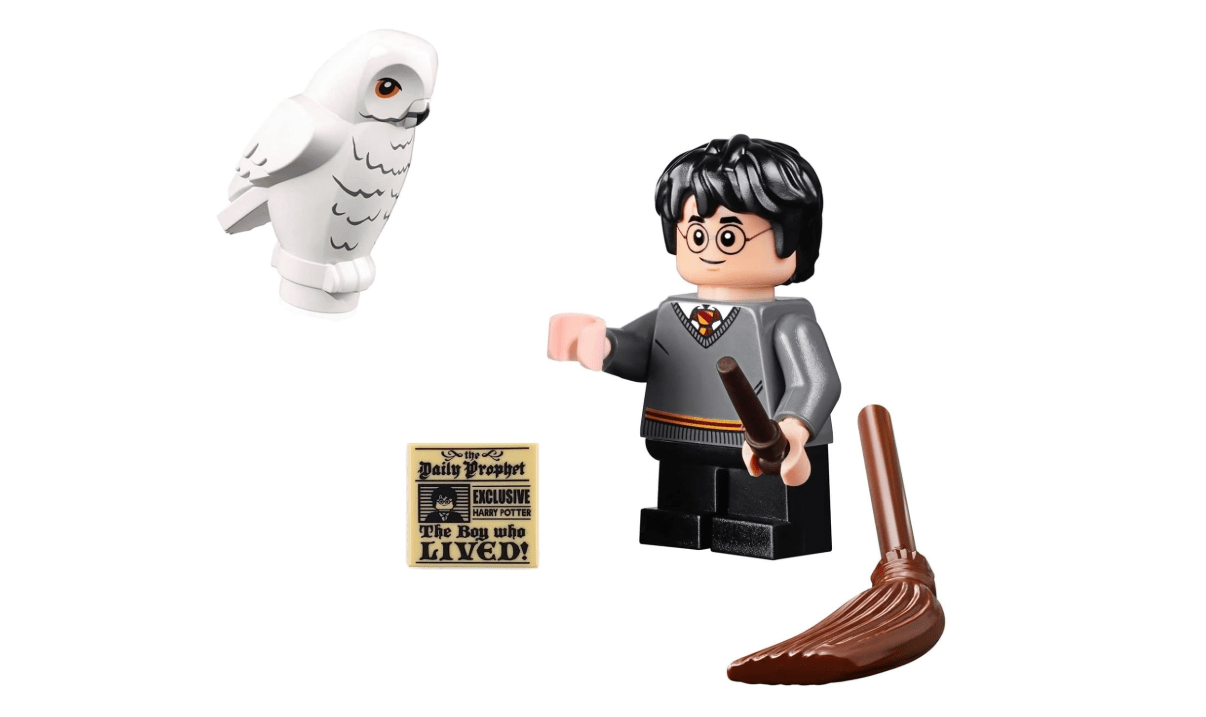 LEGO 2018 Harry Potter Minifigure - Harry Potter (with Owl, Broom & Wand) 75954
