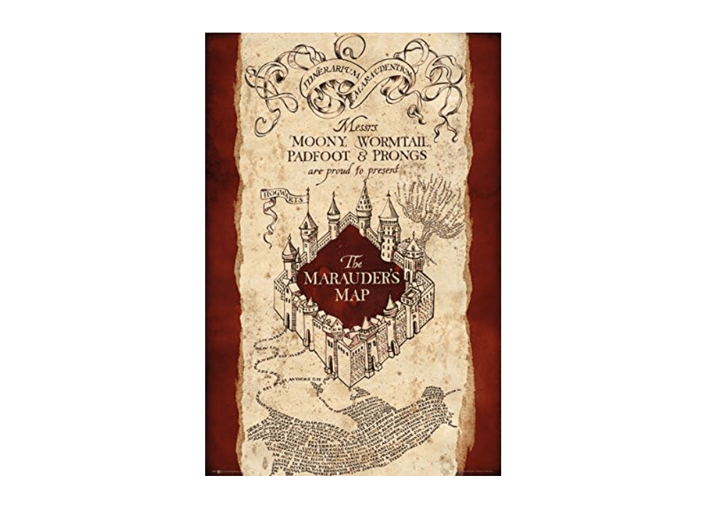 Harry Potter Marauders Map Fantasy Movie Poster Print 24 By36
