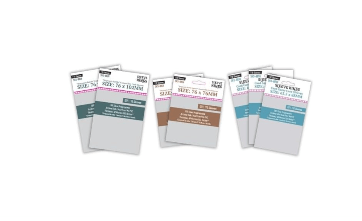 Sleeve King's Wizarding Battle + Expansion Compatible Sleeve Bundle (8810 X 3 + 8826 X 2 + 8828 X 2) 