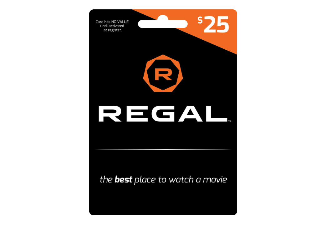 Regal Entertainment Gift Card $25