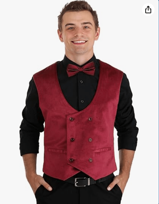 Men's Harry Potter Hufflepuff Blazer Suit Coat for Adults | Hogwarts Themed Velvet Jacket | Wizarding World Outfit