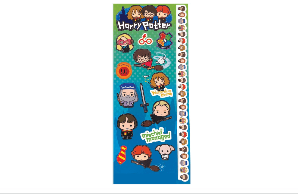 Paper House Productions Harry Potter Cardstock Sticker Sheet for Crafts, Scrapbooking & Collecting - Chibi Characters